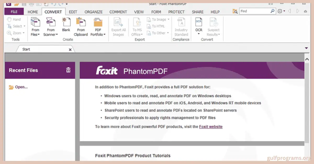 تحميل برنامج Foxit PhantomPDF مع التفعيل