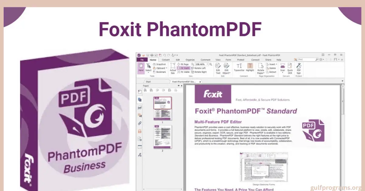 تحميل برنامج Foxit PhantomPDF مع التفعيل