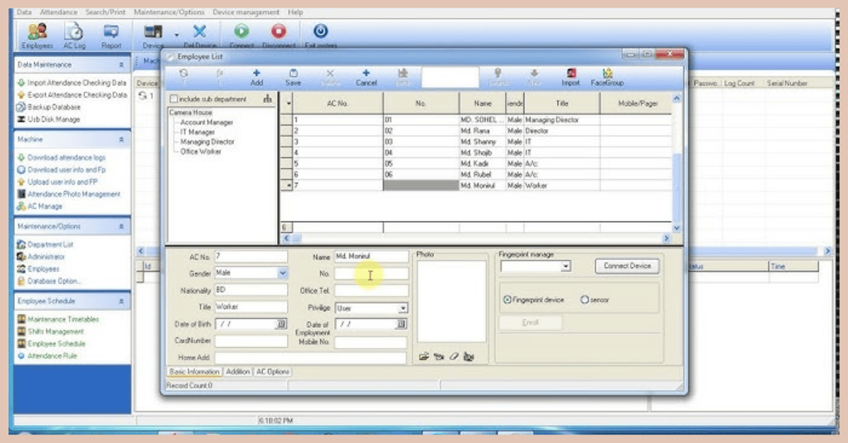 تحميل برنامج البصمة zkteco عربي